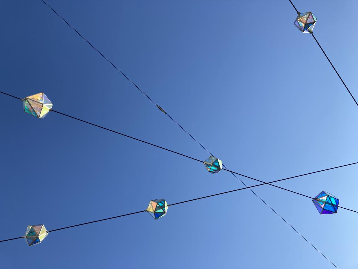 glazen kunst op Ligne plein Sittard