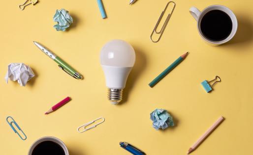 Creatief idee brainstorm