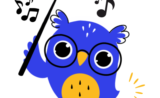 Uil met muziek