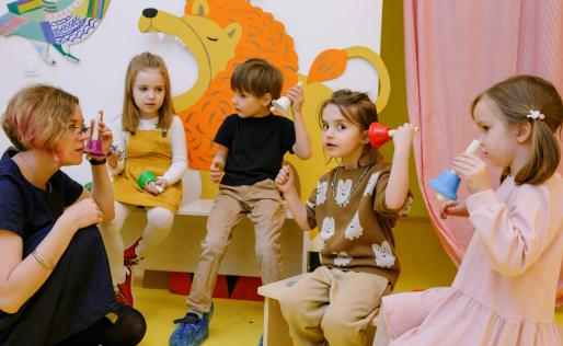 Kinderen en juf